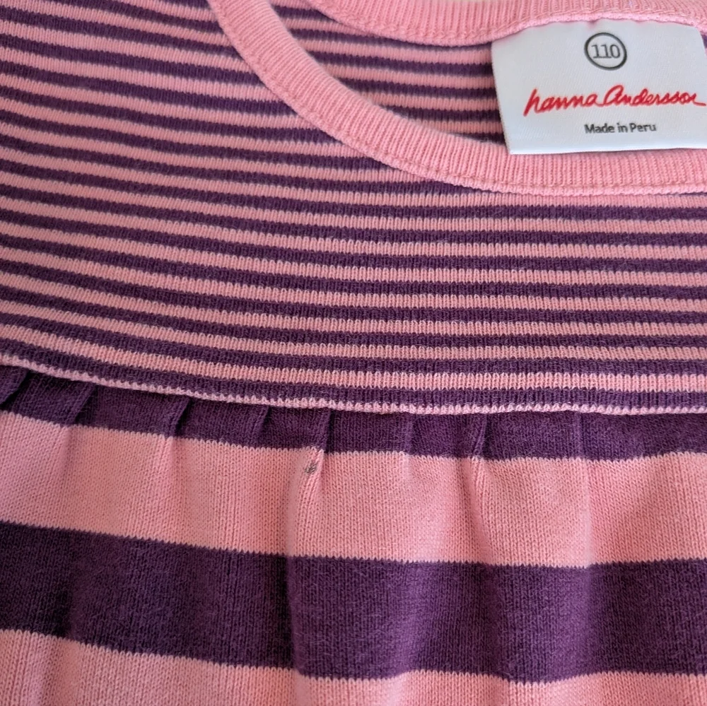 Hanna Andersson Striped Dress Size 5